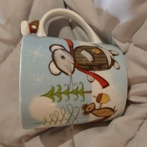 Starbucks Huxley Mouse & Squirrel Mug 2010 Holiday